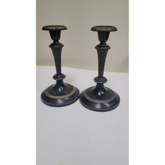 Vintage 7.5 Inches Mid Century Candle Holders‎ - Picture 1 of 13